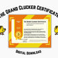 The Grand Clucker Certificate: Feathered Fortune Award for Chicken Dice Game Victory - Digital Download